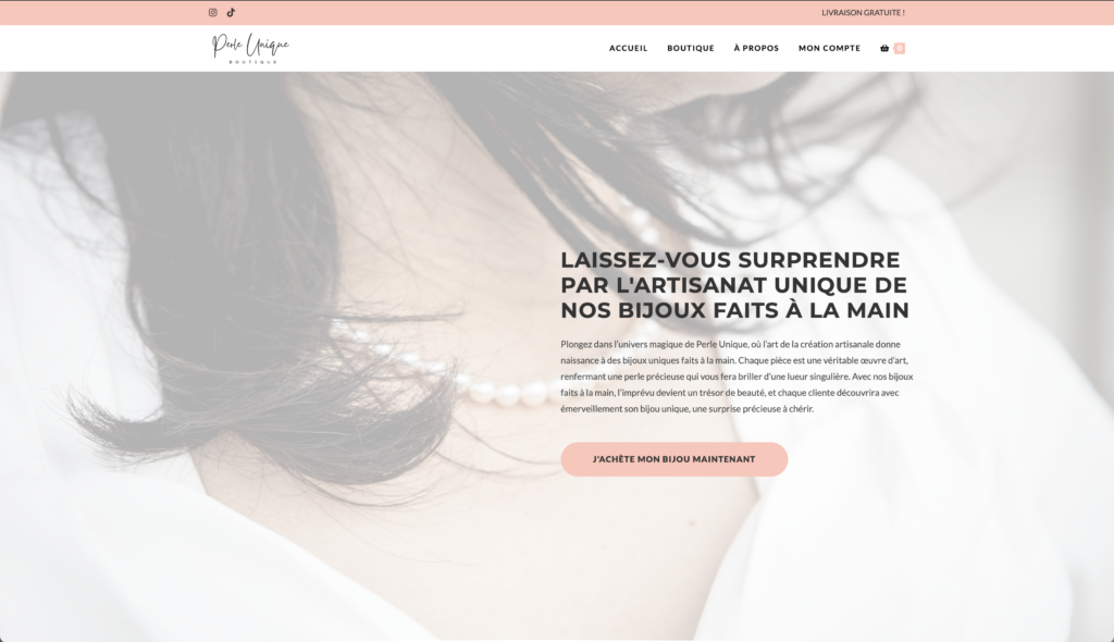 capture d'écran du site maperleunique.fr